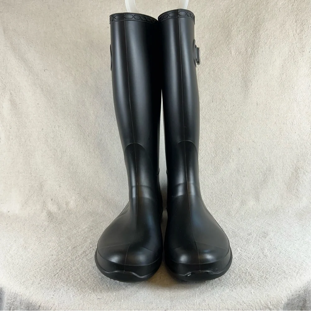Kamik Women’s 8 Black Rubber Rain Boots Wellies - Picture 3 of 10